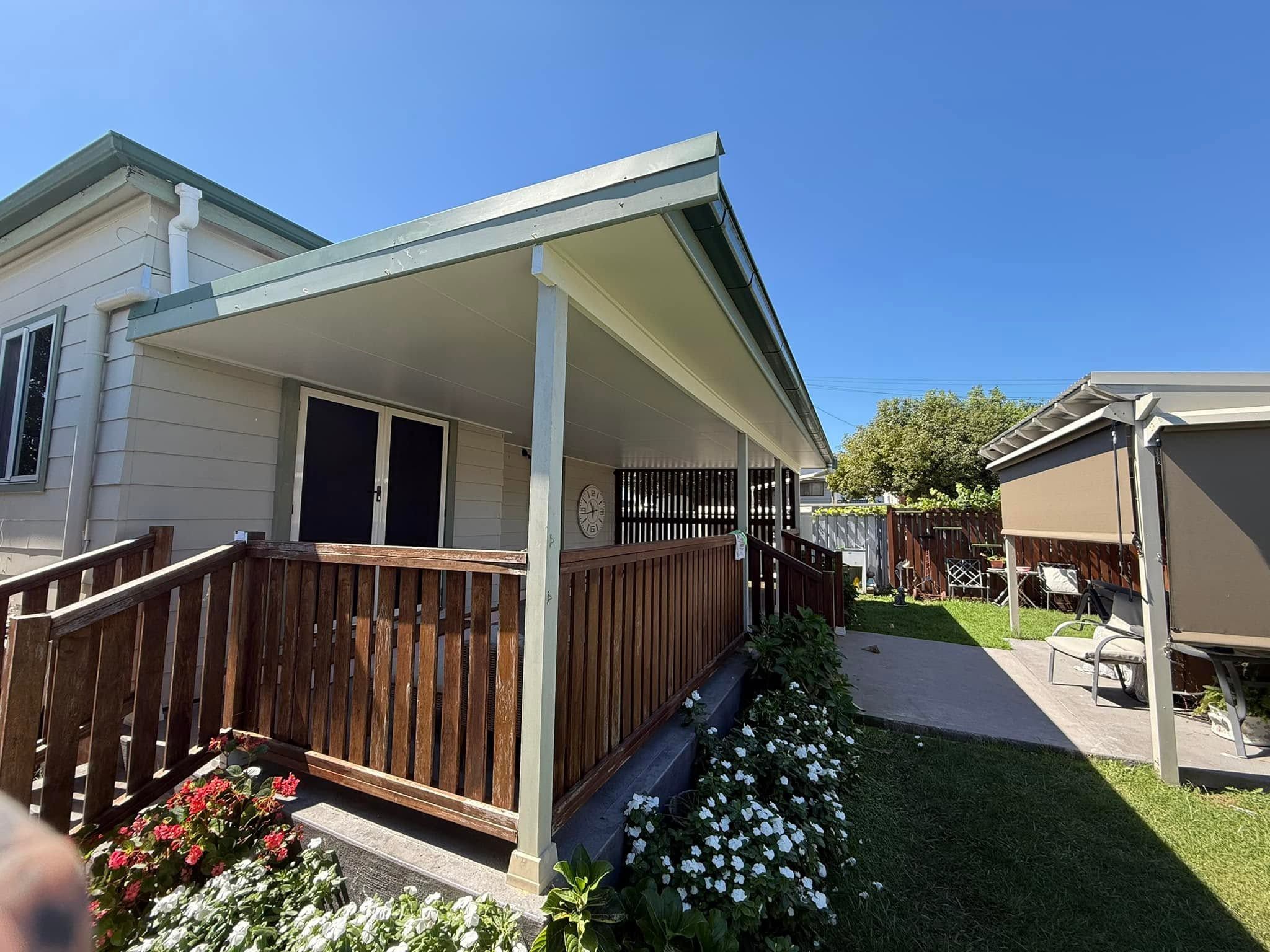 Verandah deck and railing after painting