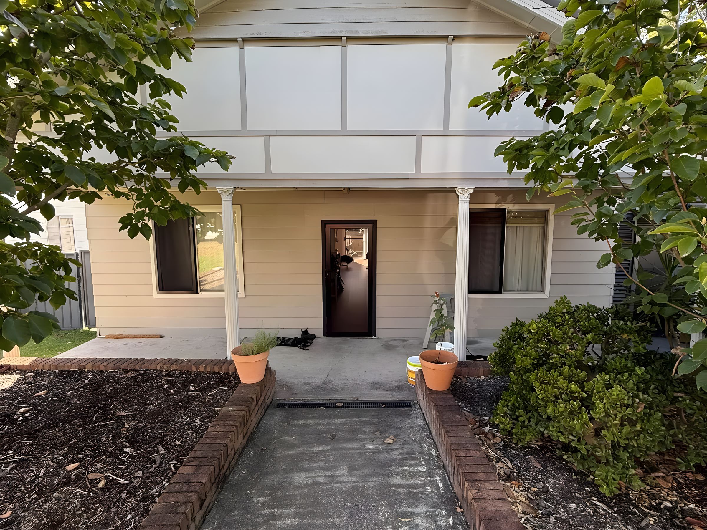 House front after an exterior repaint