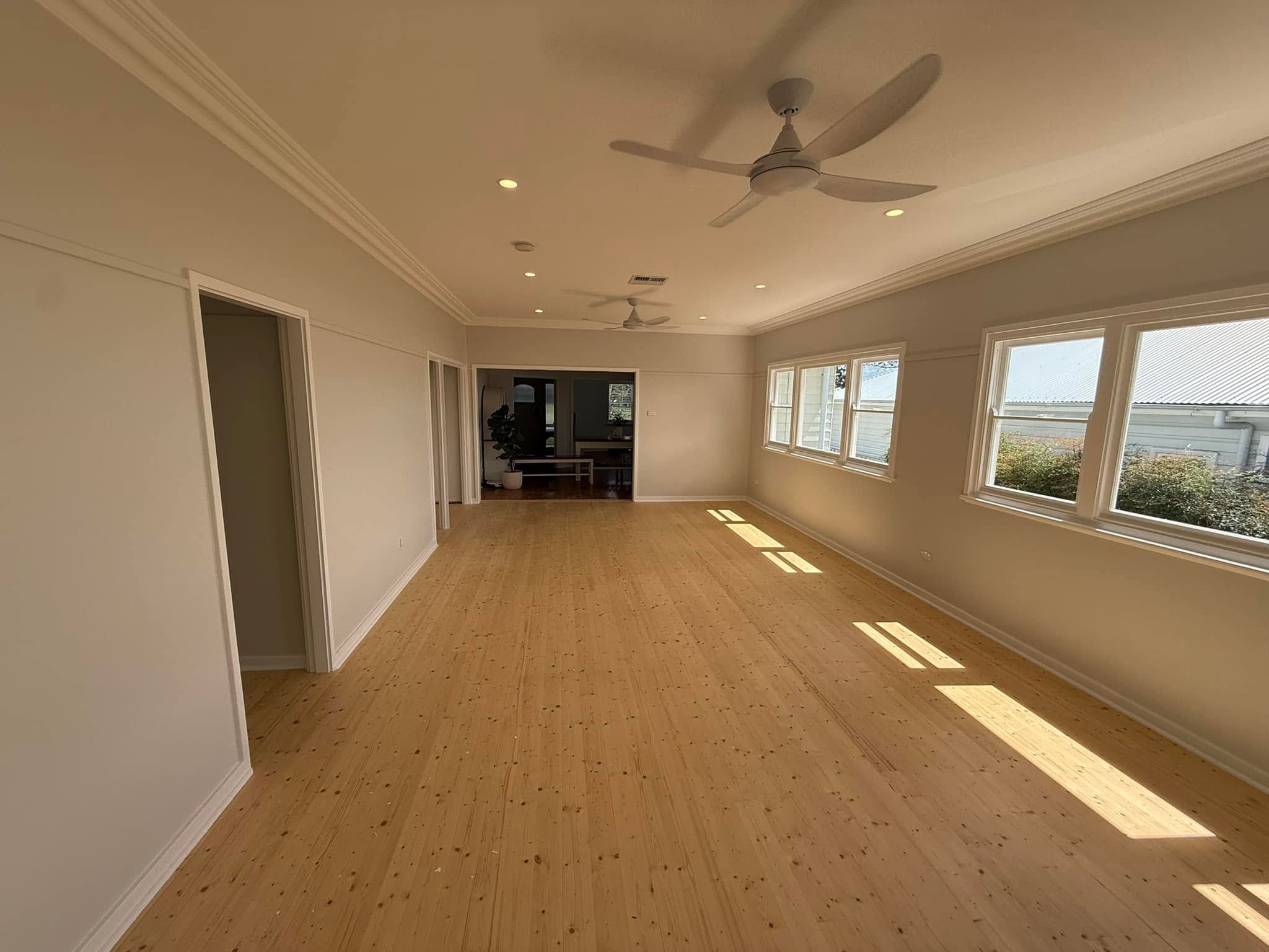 Sunroom after an interior repaint