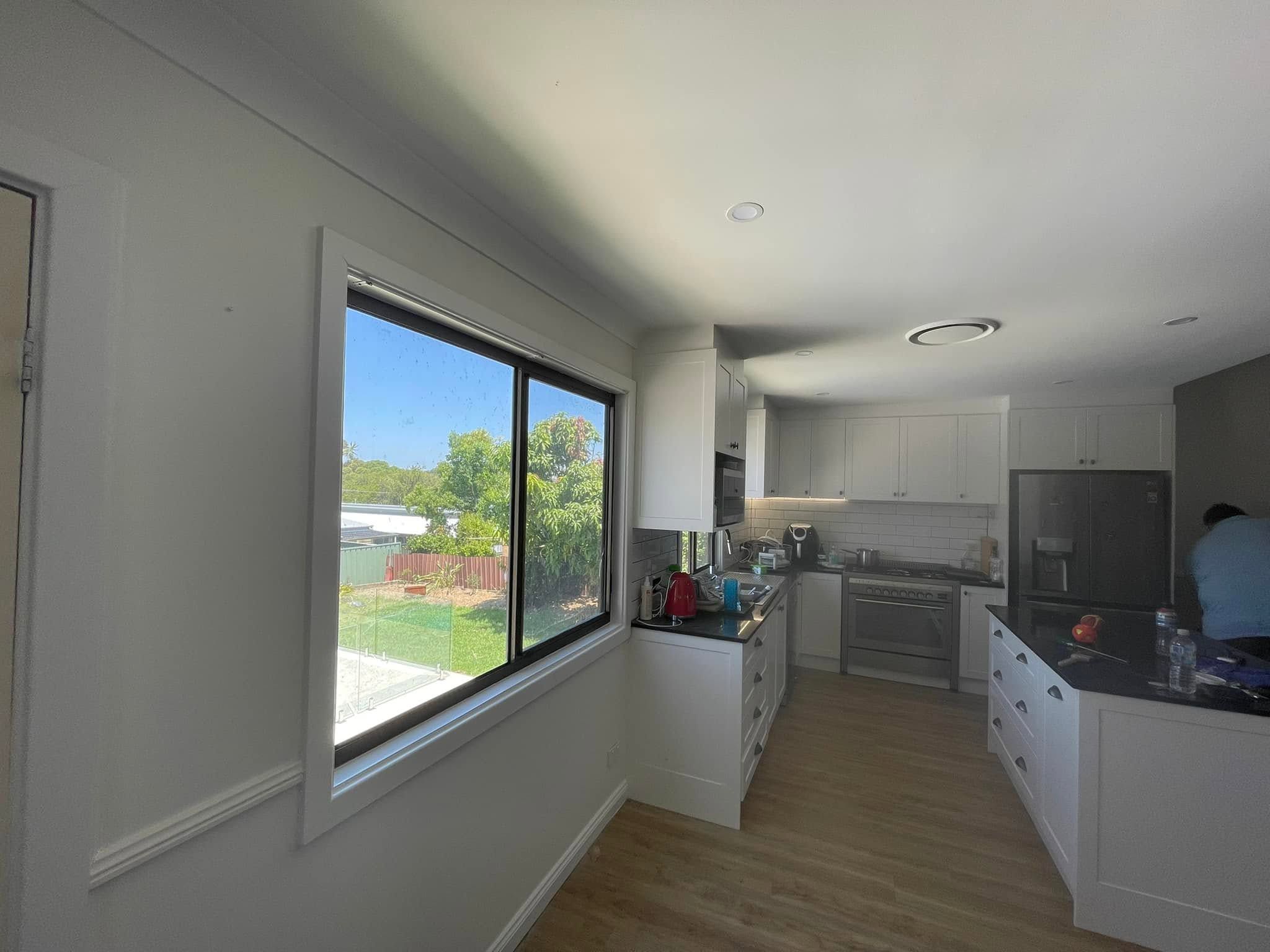 White kitchen after painting