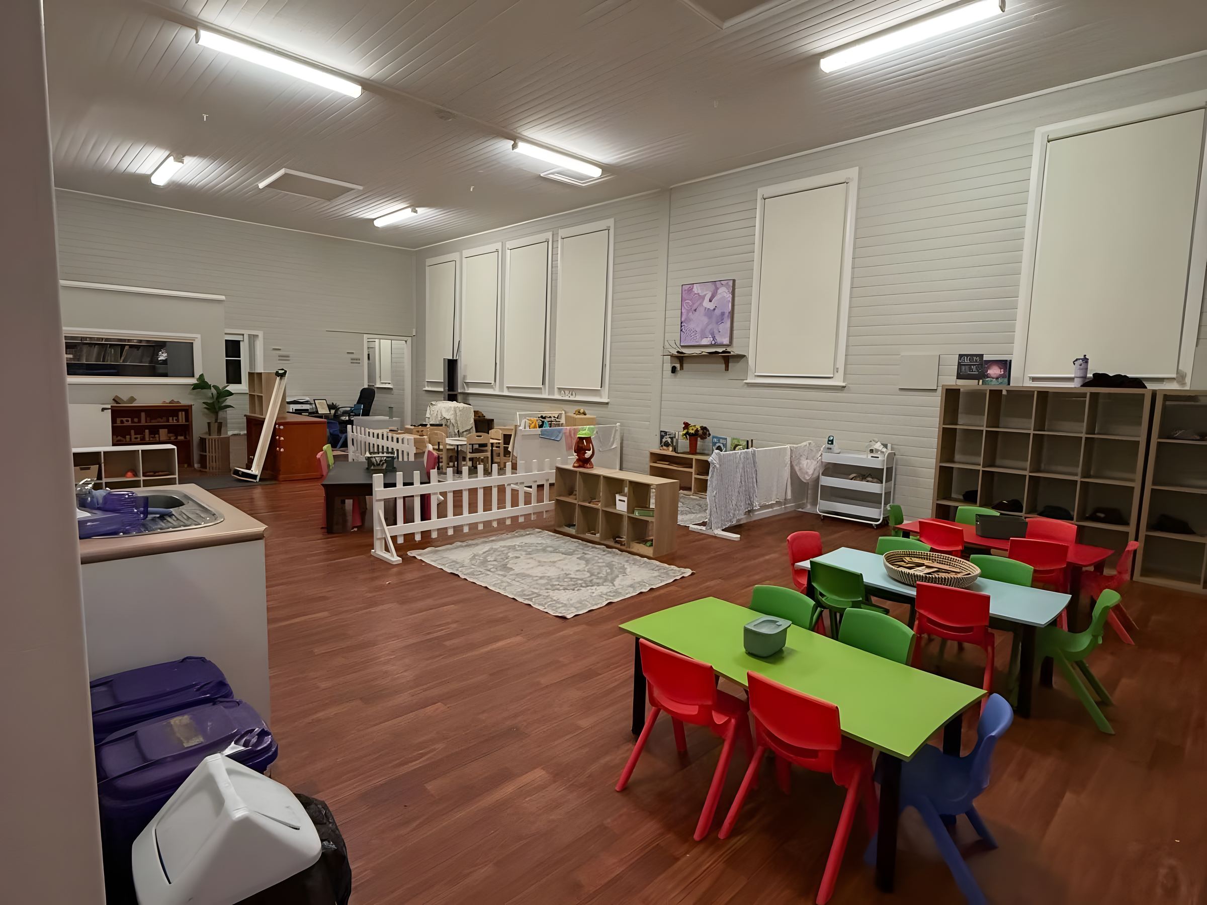 Childcare centre room after painting