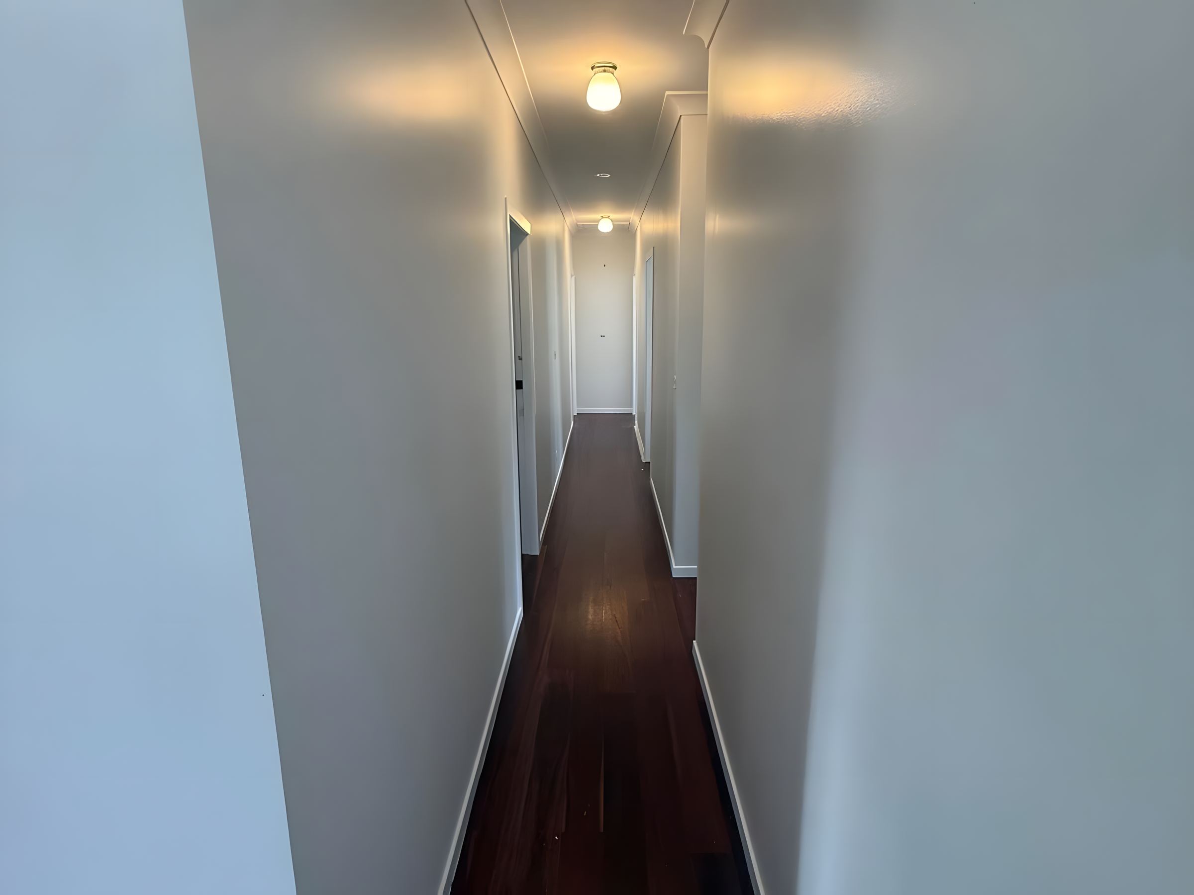 Hallway after an interior repaint