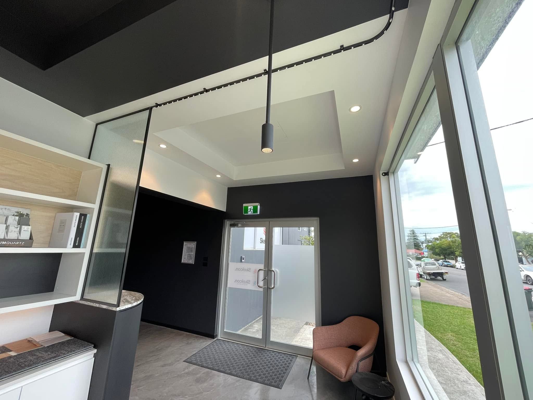 Office reception entry after painting