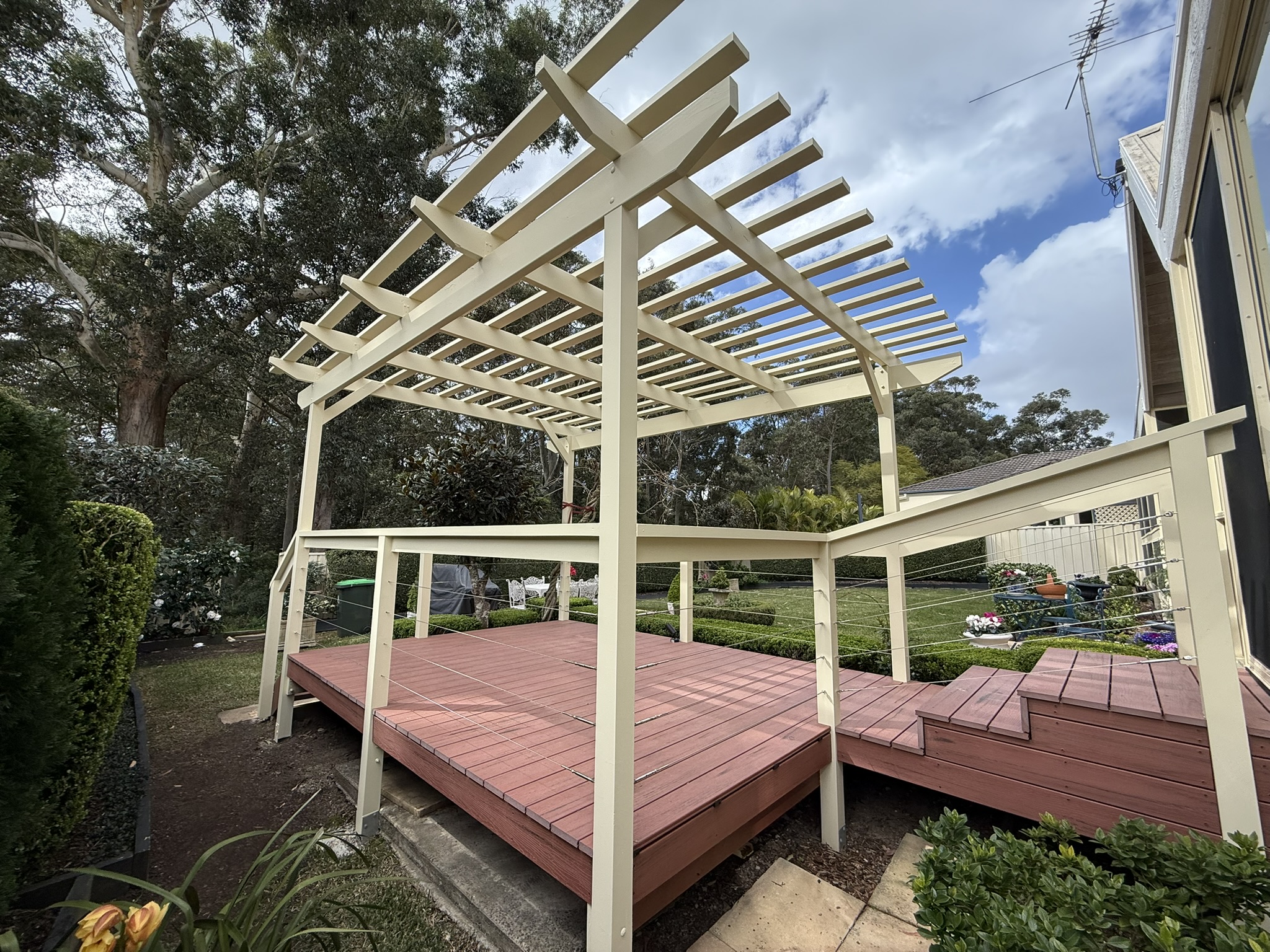 Outdoor Pergola and Deck